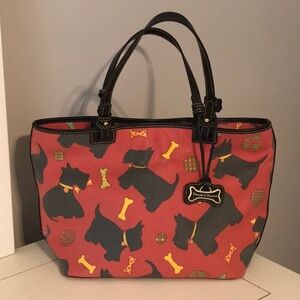Vintage Downey & Bourke Scottie Dog tote